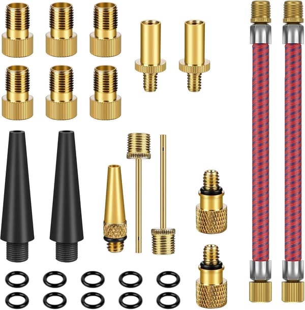 Cykelventiladapter, cykelventilset DV SV AV