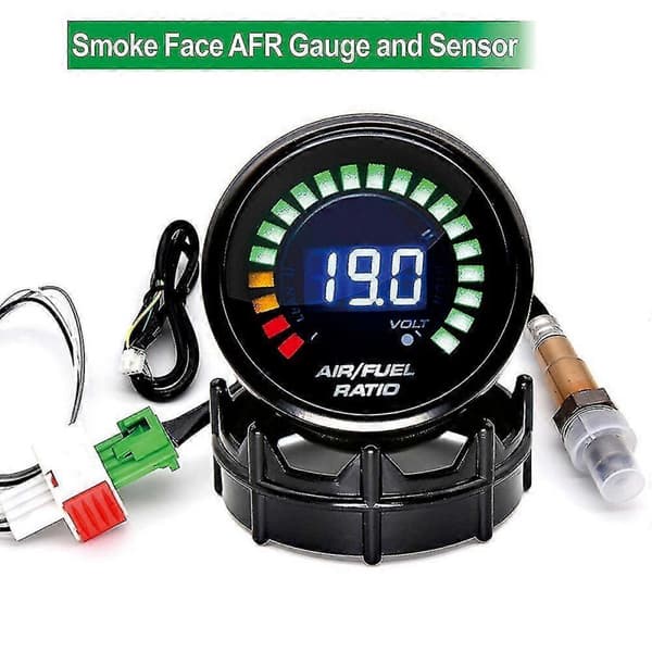 52mm Luft/Bränsleförhållande Mätare med Smalbands O2 Sensor & LED Digital Display