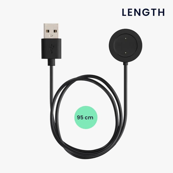 Kompatibel med Realme Watch S RMA207 Smart Armband Laddare, Längd: 1m