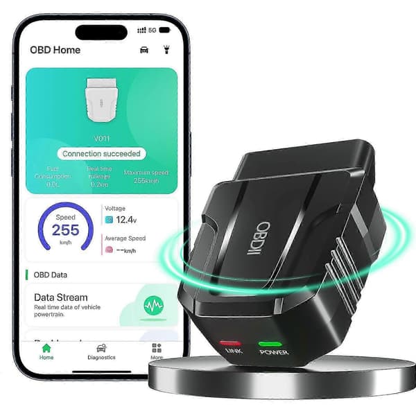OBD2 Scanner Läser Bluetooth Trådlöst Auto Diagnostiskt Skanningsverktyg för iOS &amp; Android, Erbjudande