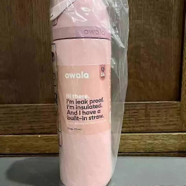 600ml Rose Quartz FreeSip Rostfri Vattenflaska Rose Quartz Rosa