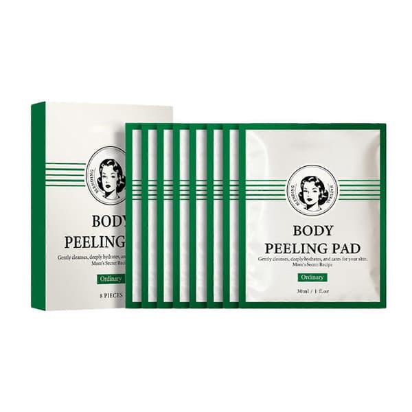 Kroppspeeling Pad, Mild Skrubbhandske för känslig hud, efter solning, röd, grön.