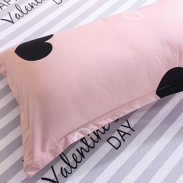 Sängkläder 135x200cm Mjukt Svart HerMicrofiber Påslakan