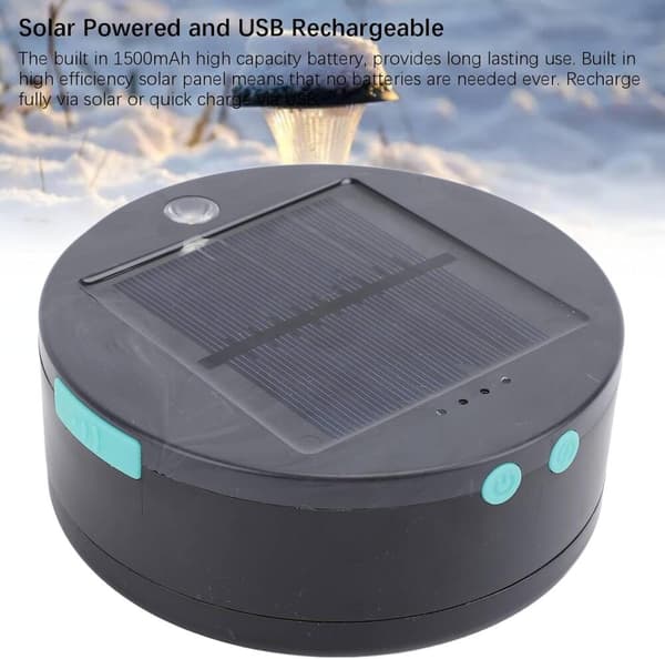 MPOWERD Luci Sun Slingor + Telefonladdare: Solar/USB, Vit 5,5m, 100 Lumen