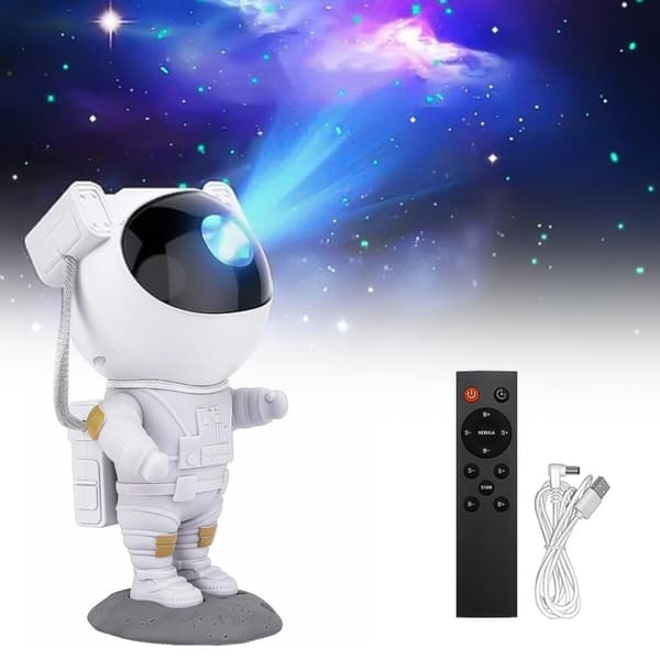 Night Light - Star Projector with LED Lamp - Astronaut