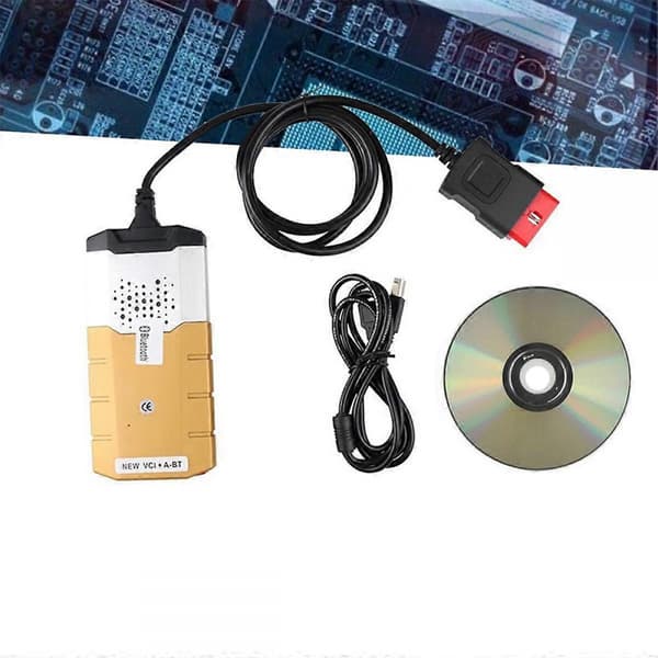 Kompatibel med 9241A V3.0 V2021.11 OBD2 Kodläsare Dubbelkort Bluetooth Feldetekteringsenhet Guld