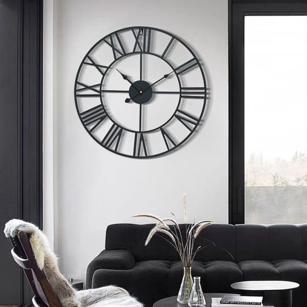 Väggklocka Asato Svart 60cm