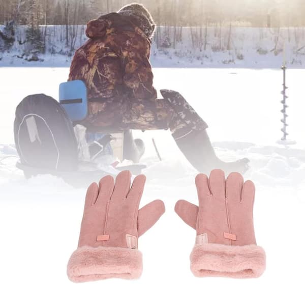 1 par elektriska värmehandskar full finger USB-uppvärmda handskar dam vinter varma uppvärmda handskar för utomhuscykling