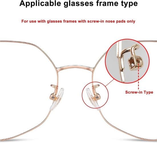 20 par silikon näskuddar för glasögon, halkfria, transparenta