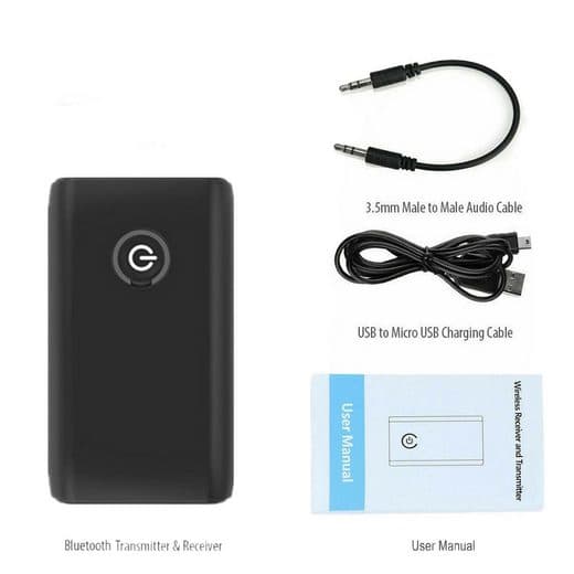 2-i-1 Bluetooth 5.0 Sändare Mottagare Adapter Trådlöst Ljud