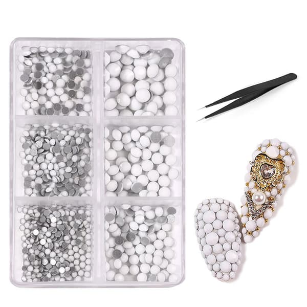 Självhäftande glitterstenar set, 1000 st glitterstenar för pyssel