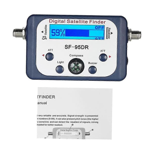 Digital satellitsökare satellitsignalmeter Mini digital satellitsignalsökare med LCD