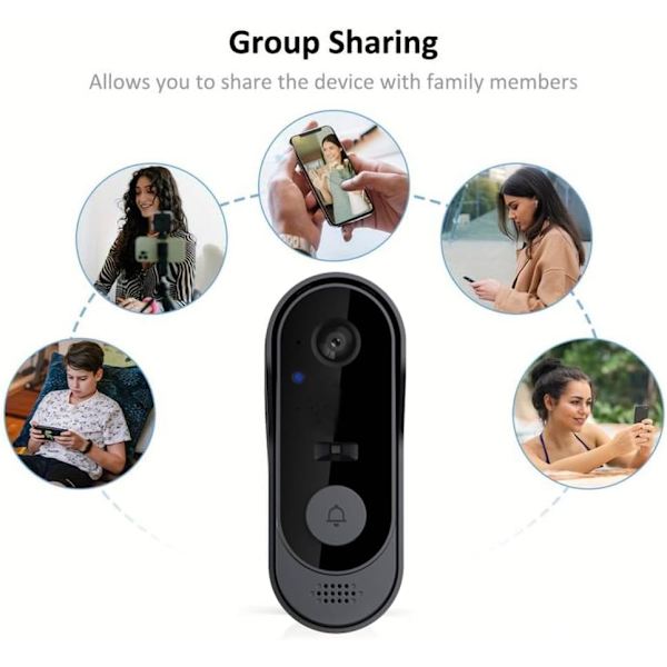 Smart WiFi Video Intercom med 2K Kamera och Kamera - Lås Intercom
