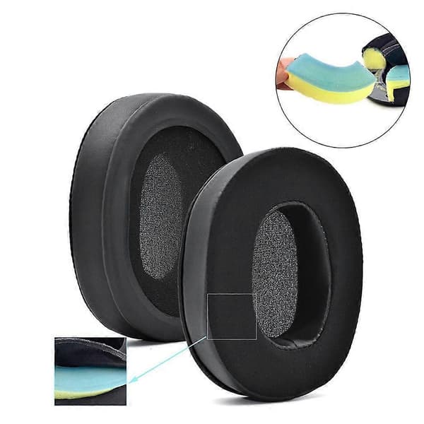 Thicker Earpads for ATH-MSR7 M50X M50 Headphones Prop Replacement Easy to Install