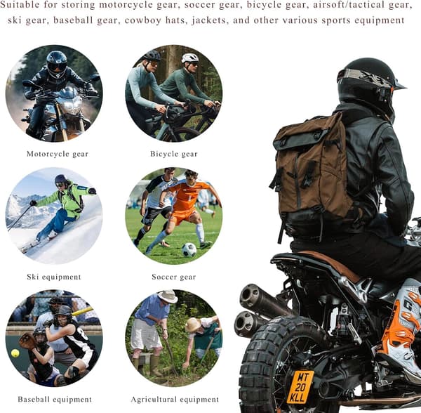 Helmet Holder Wall Mount Motorcycle Helmet Rack with Double Hooks Solid Wood & Steel Helmet Display Hanger for Helmets Jackets & Coats