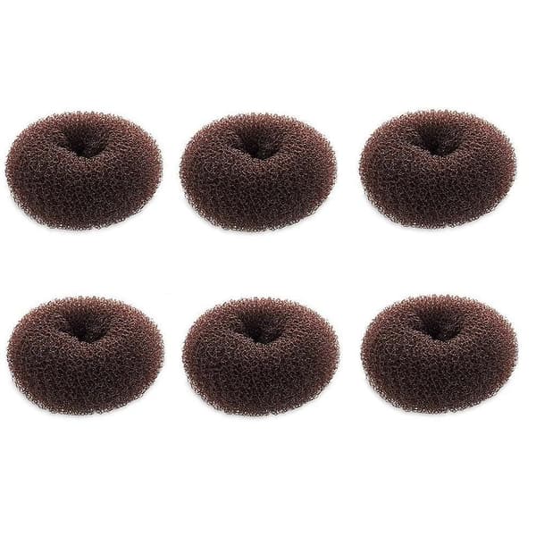 Ekstra små hårbullemaskiner til børn, 6 stk. chignon hårbulle strømpe bulleform til piger, mini hårbulleformere