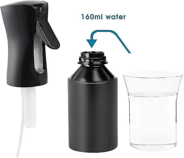 2 kpl suihkepullo, jatkuva suihkepullo, 160 ml