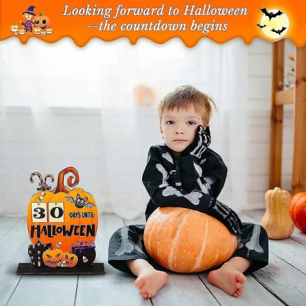 2026 25-26 Træ Halloween Græskar Nedtællingskalender