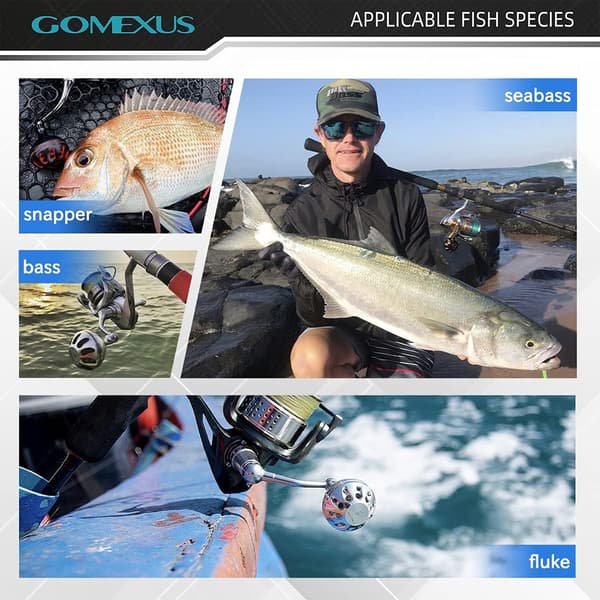 GOMEXUS Power Knob Compatible with Shimano Stella Direct Spinning Reel Handle Replacement 35mm