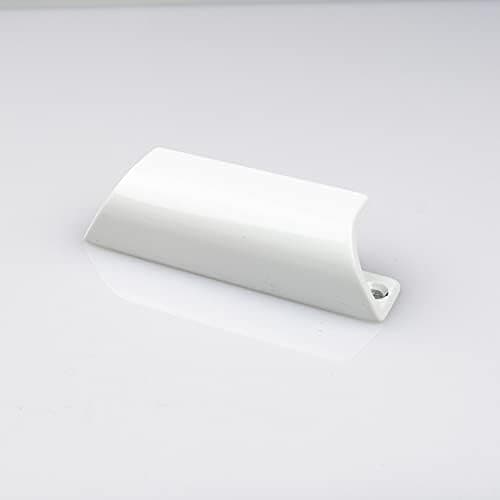 90x20mm balcony door handle | for balcony and terrace | Balcony pull handle | Weather-resistant pull balcony handle Screws | in white
