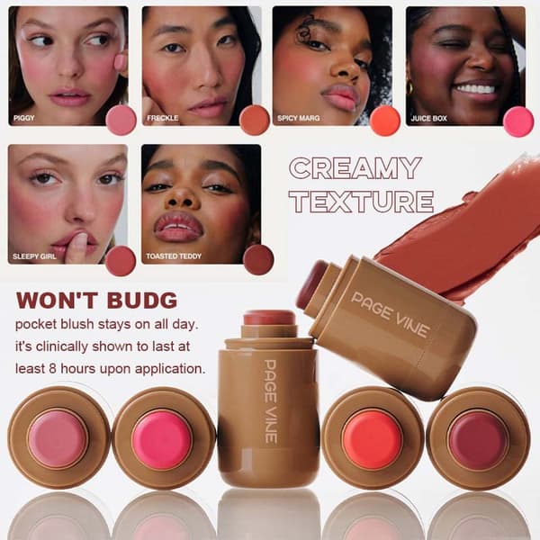 Pocket Blush Stick - Bærbar leppe- og kinnrouge