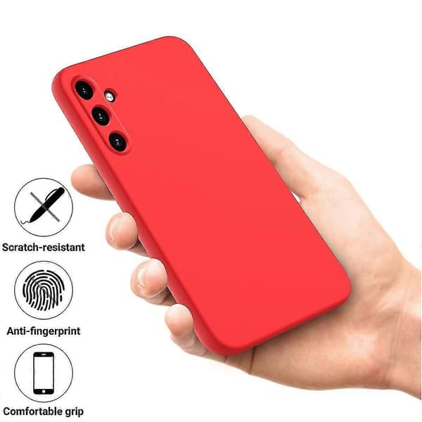 Flytande silikonfodral för Samsung Galaxy A55 5G Red