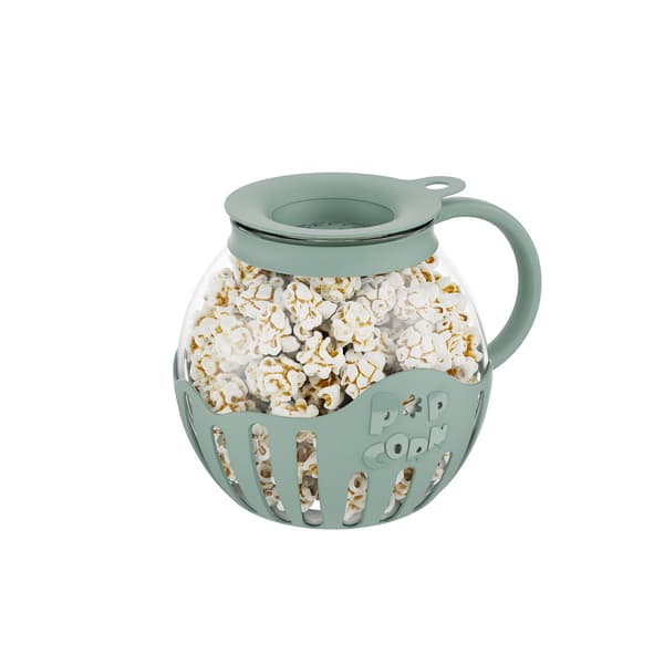 DIY Microwave Popcorn Maker High Borosilicate Glass 2.13L with Lid