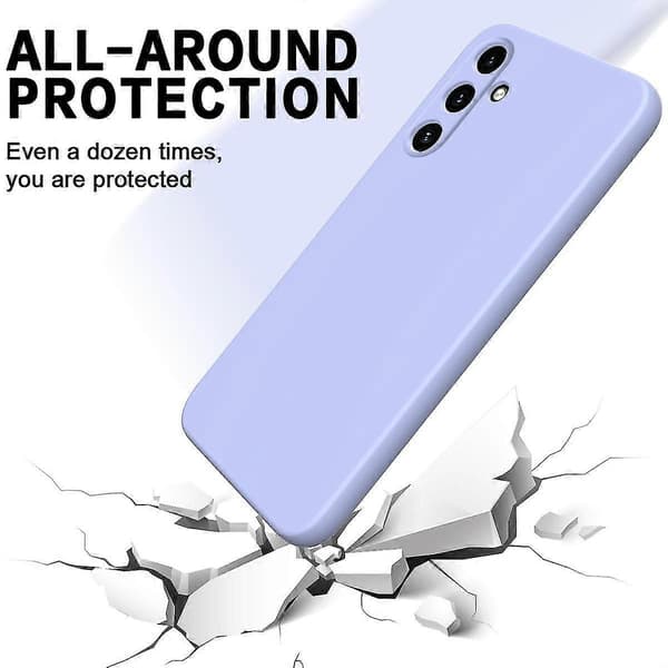 Flydende silikonecover til Samsung Galaxy A55 5G Purple