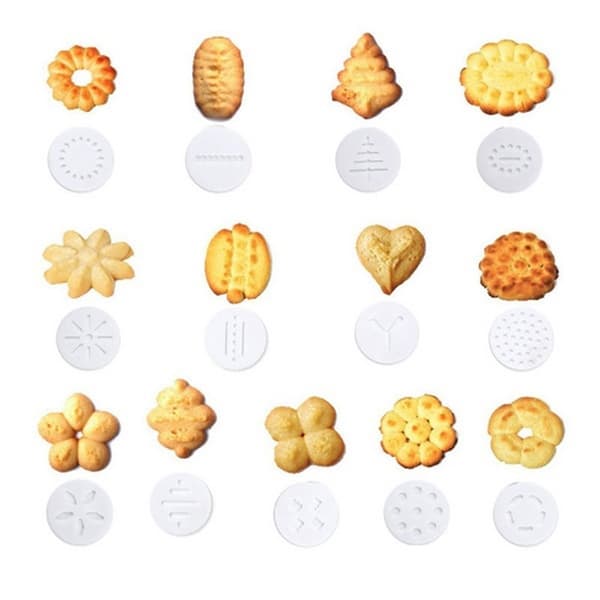 20-delt kakesprøyte-sett med former