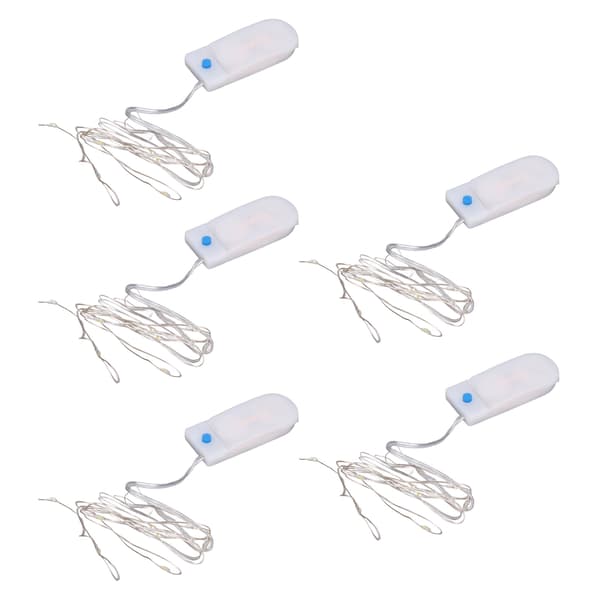 5 Pieces Mini LED Lights Romantic Elegant Lightweight DIY Making Convenient Decorative Accessories for 1/12 Dollhouse 0.1