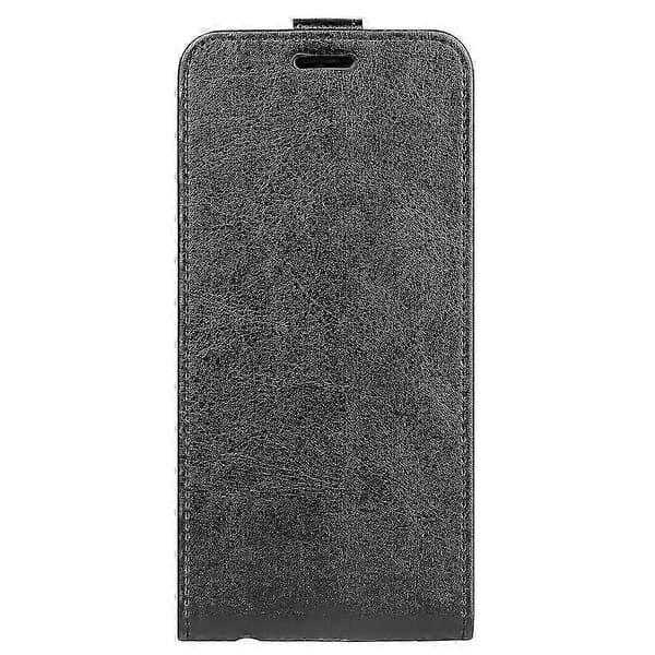R64 Vertikalt Flip Läderfodral för Motorola Edge 50 Pro Black