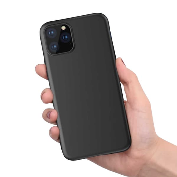 iPhone 12 Ohut Musta Puhelinkotelo 1mm TPU musta