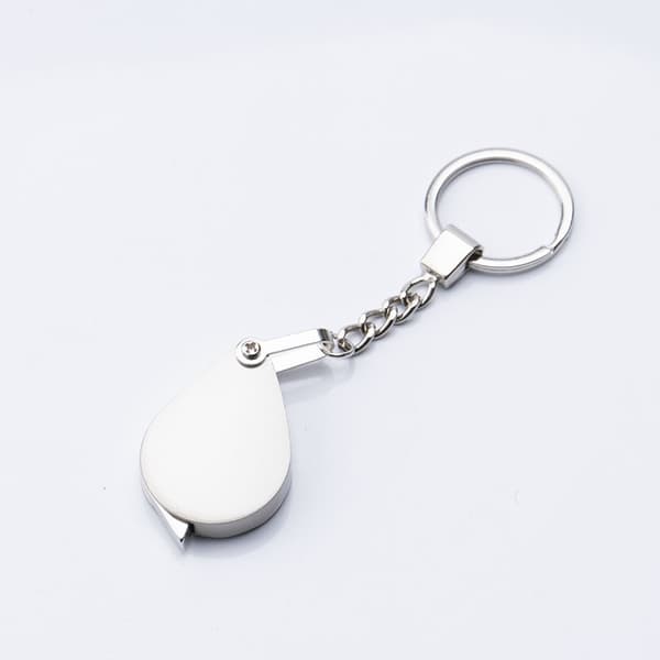1PC Keychain Magnifier 5X Pocket Magnifying Glass Small Folding H