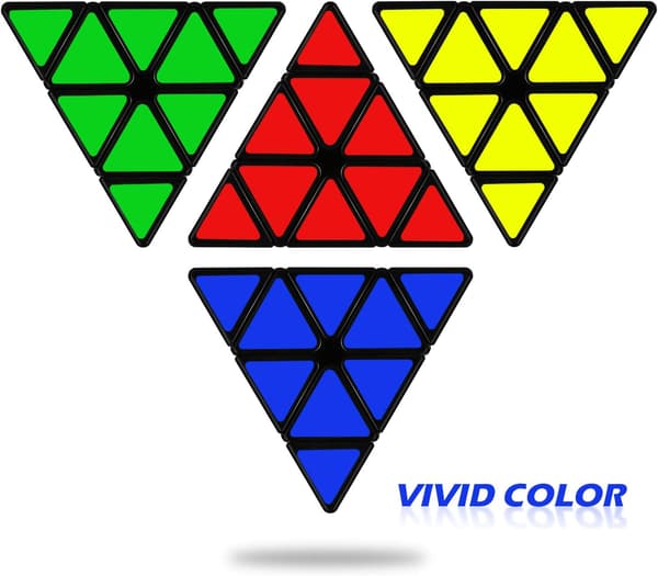 Pyraminx Speed Puzzle Cube 3x3, Kolmionmuotoinen Pyramid Magic Cube Mag