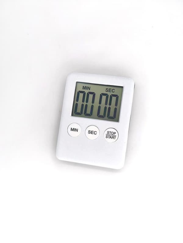 Digital timer med magnet - Køkkentimer hvid