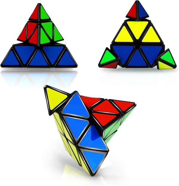 Pyraminx Speed Puzzle Cube 3x3, Trekantet Pyramide Magisk Kube Mag