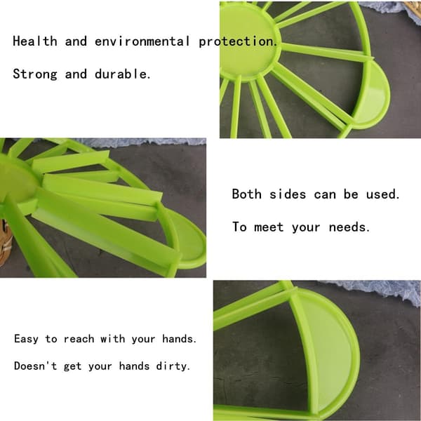 Green Plastic Cake and Pie Divider: Multifunctional Round Marker for 10/12 Equal Pieces – DIY Baking Tool for Cheesecake, Pizza & Pie