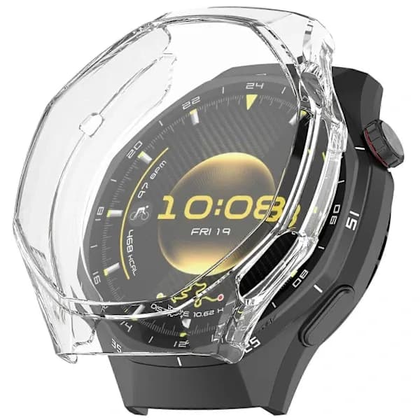 Electroplated Full Coverage TPU Watch Case for Huawei Watch GT 6 Pro Transparent