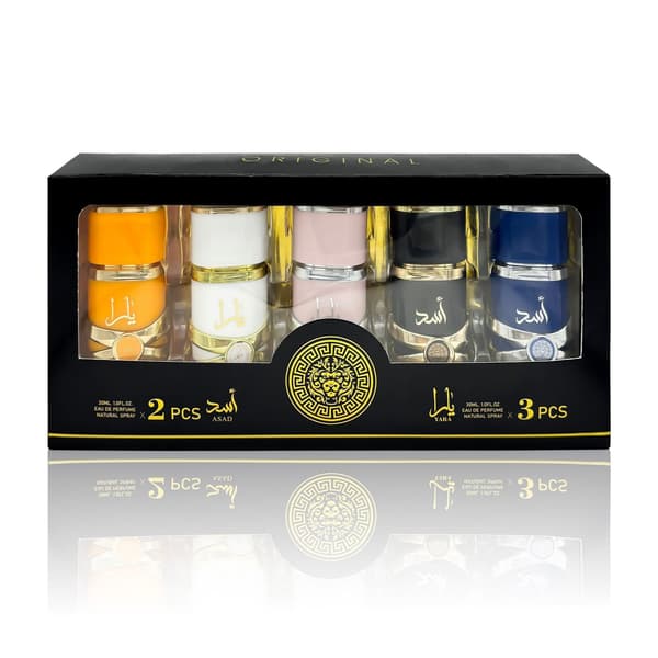 Lattafa Yara unisex -tuoksusetti, 5 pulloa. 30 ml per pullo.