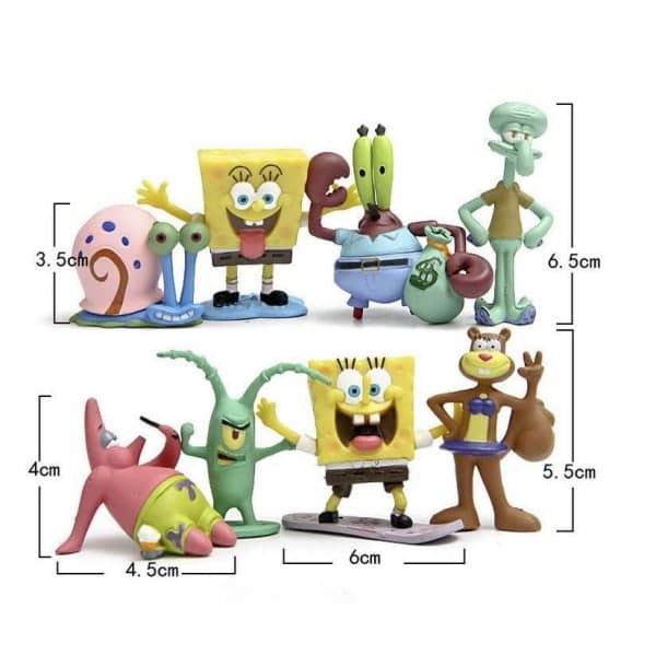 SvampeBob Firkant 8 stk./sæt