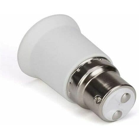 Sæt med 6 B22 til E27 lampeholdere - LED-lampeadaptere