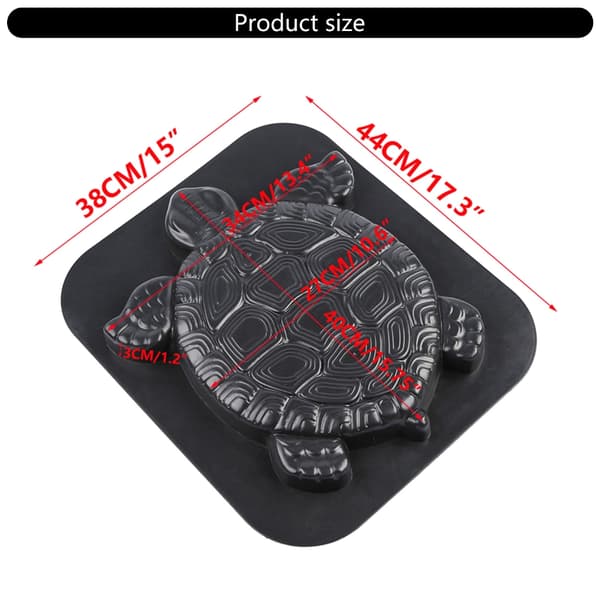 Reusable Garden Paver Turtle Flat Mold Create Stone Texture Outdoor Floor Decoration