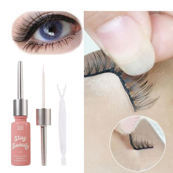 Eyelash Glue 12ml Waterproof Long-lasting Eyelash Adhesive Glue False Eyelashes Non-irritating N4L2