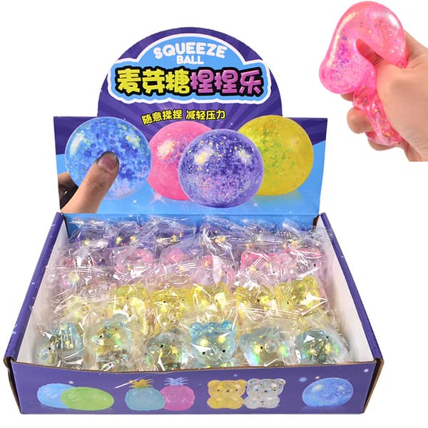 Bjørnelegetøj Glitter Gummy Bear Needoh e Dyrelegetøj 7.5CM