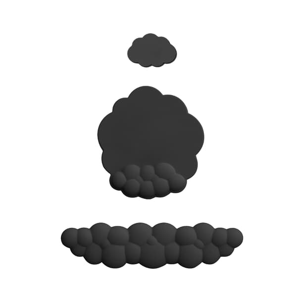 Moln Håndleddsstøtte Combo Mus Håndleddsstøtte Ergonomisk Smertelindring Håndleddsstøtte Black 0.54