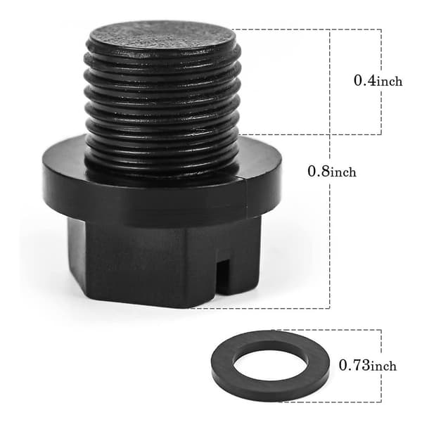 Hayward SPX1700FG Pool Pump Drain Plug with Gasket Replacement, Fits Most Models