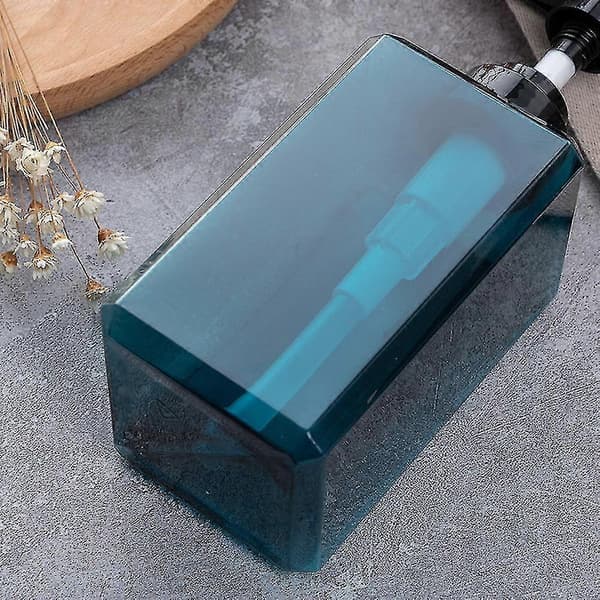 2-pack 1000 ml Pump Bottle Dispenser Refillable Square Dispenser Empty Pump Bottle For Special Gifts Ocean Blue