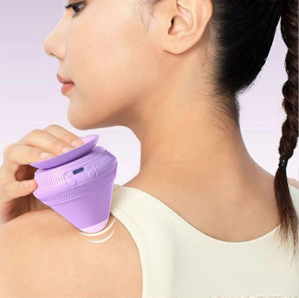 Mountable Electric Massage Ball with Suction Cup Back Shoulder Massager Ball with Suction Cup for Pain Relief