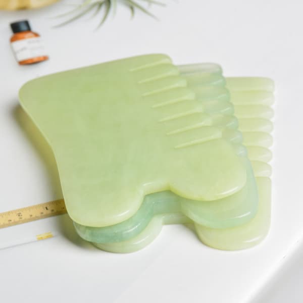 Rare Gem 1st Jade Massage Comb Scraper Scalp Comb Jade Scraping T