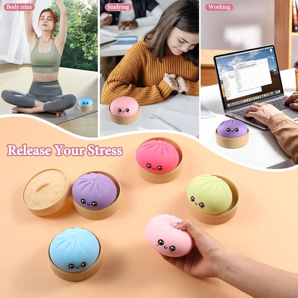1 stk Dumpling Squishy Mystery Box, Sød Stor Squishy Dumpling Stressbold Fidget Sensorisk Legetøj til Voksne Angstlindring, Nyhed Klemme B
